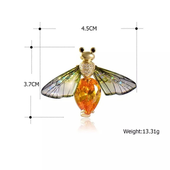 VQ Bee Brooch - Picture 4 of 6